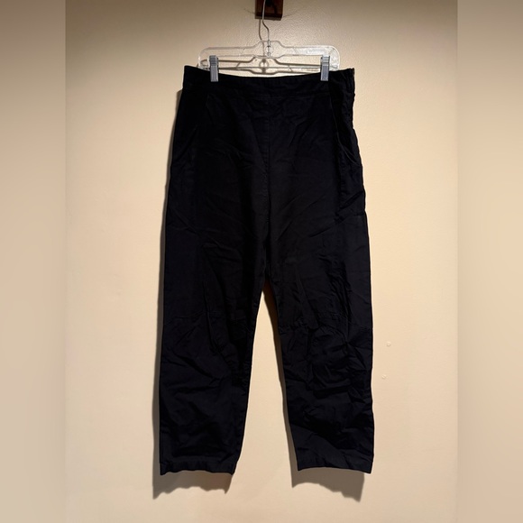 Prairie Underground Black Side-Zip Utility crop pants size small poplin cotton - Picture 3 of 8